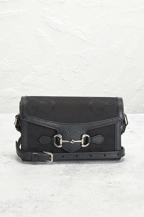 view 2 of 10 Gucci Horsebit 1955 Shoulder Bag in Black