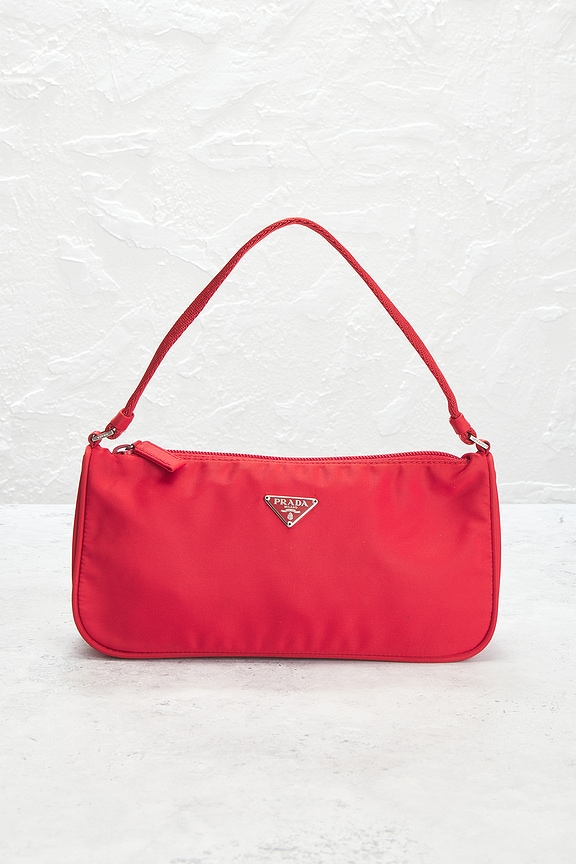 view 2 of 9 Prada Tessuto Pouch in Red