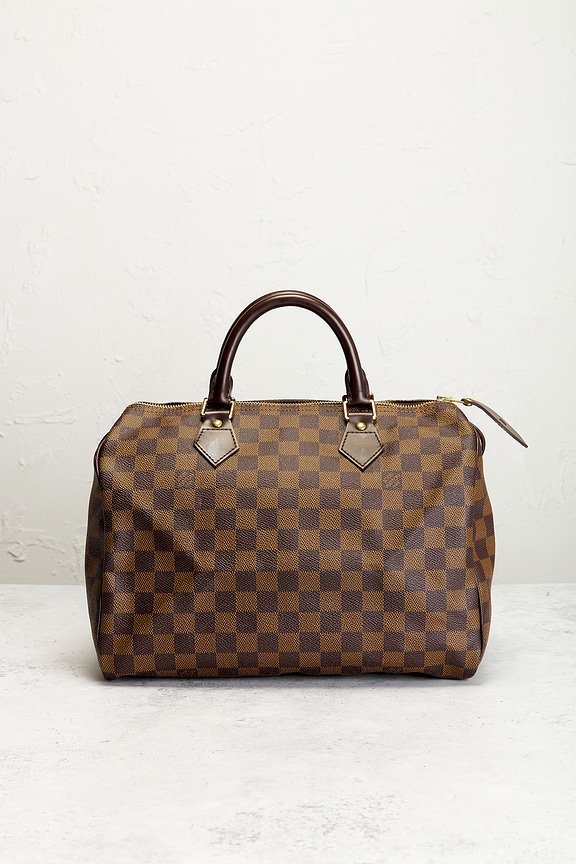 view 2 of 8 Louis Vuitton Damier Ebene Speedy 30 Handbag in Brown