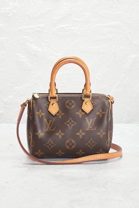 view 2 of 10 Louis Vuitton Monogram Nano Speedy Handbag in Brown