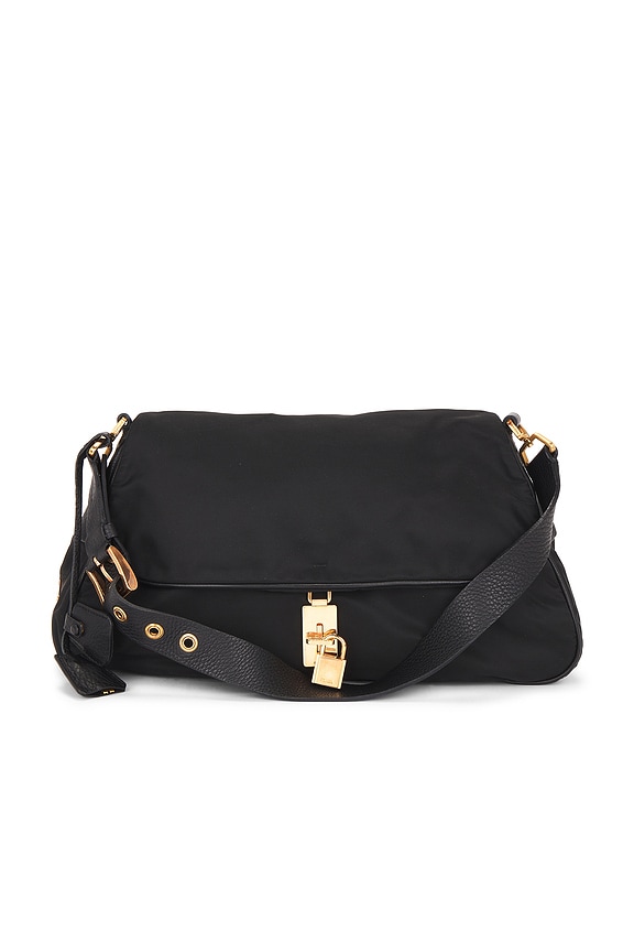 view 1 of 10 Prada Tessuto Flap Shoulder Bag in Black