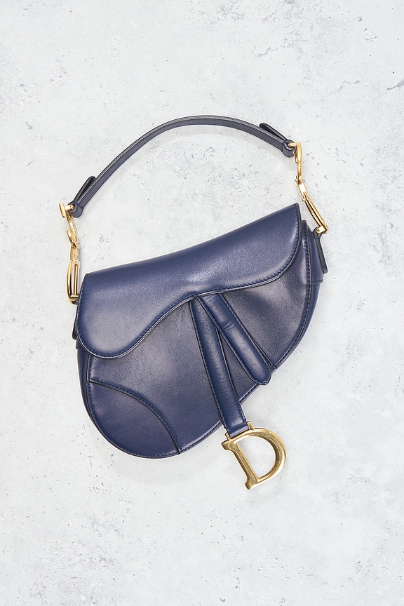 view 2 of 10 Dior Saddle Bag in Blue