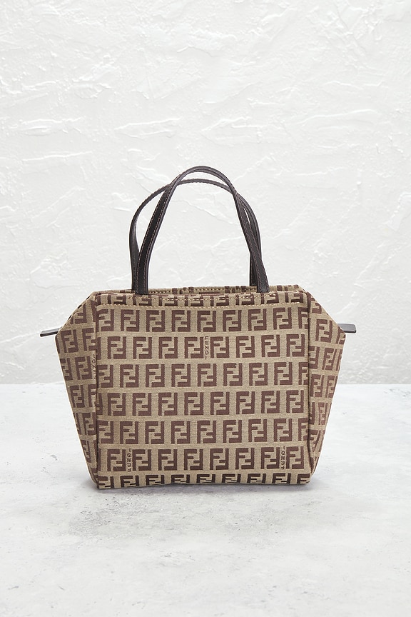 view 2 of 8 Fendi Mini Zucca Handbag in Beige