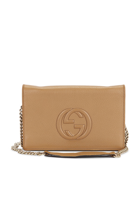 view 1 of 9 Gucci Soho Wallet On Chain in Beige