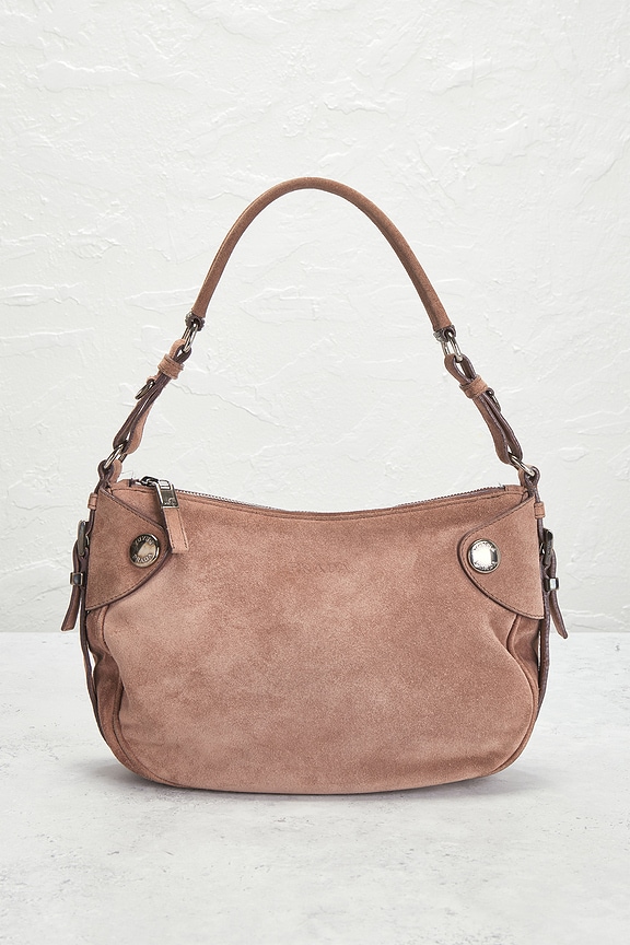 view 2 of 10 Prada Vintage Suede Shoulder Bag in Pink