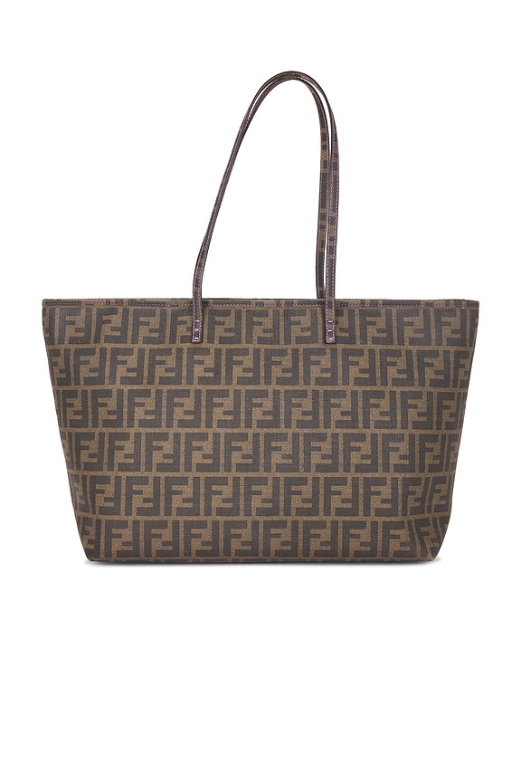 view 1 of 10 Fendi Zucca Roll Tote Bag in Brown