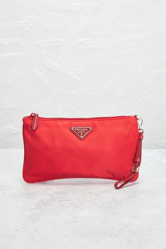 view 2 of 9 Prada Tessuto Pouch in Red
