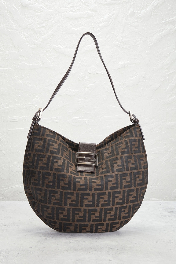 view 2 of 10 Fendi Zucca Hobo Bag in Brown