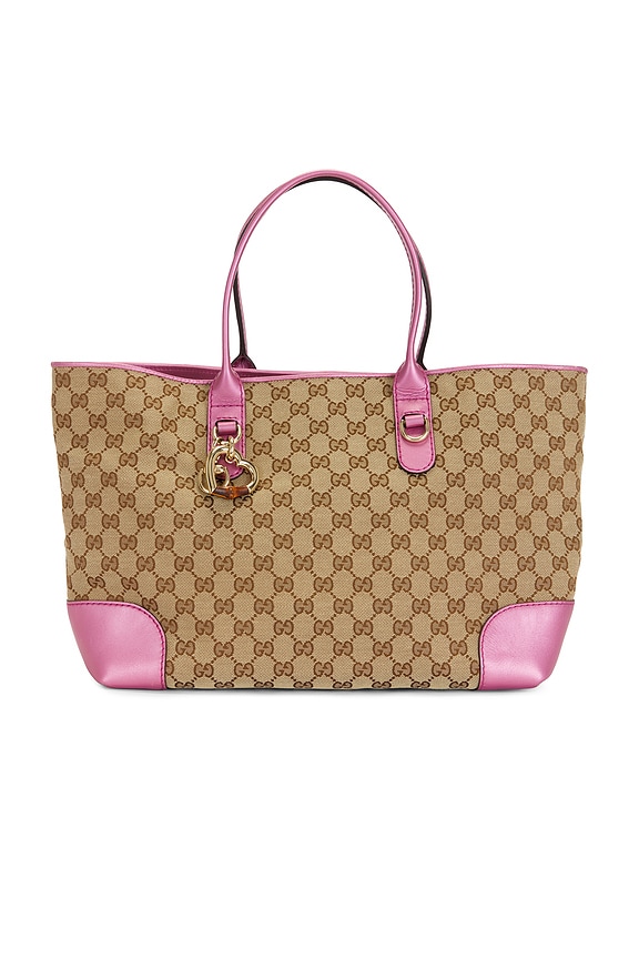 view 1 of 9 Gucci Heart Bit Tote Bag in Beige