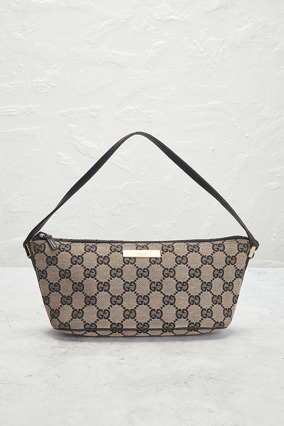view 2 of 9 Gucci GG Boat Pochette Shoulder Bag in Black