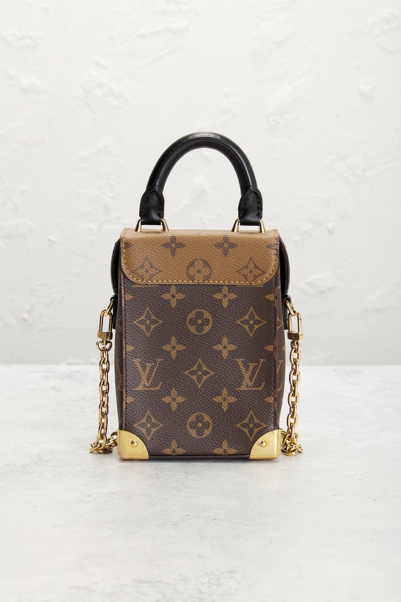 FWRD Renew Louis Vuitton Monogram Reverse Camera Box Handbag in
