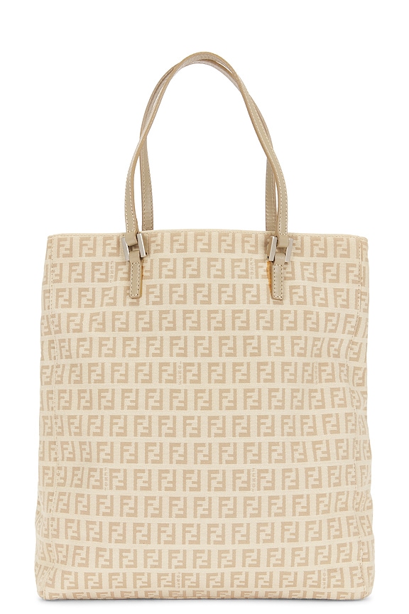view 1 of 9 Fendi Zucchino Tote Bag in Beige