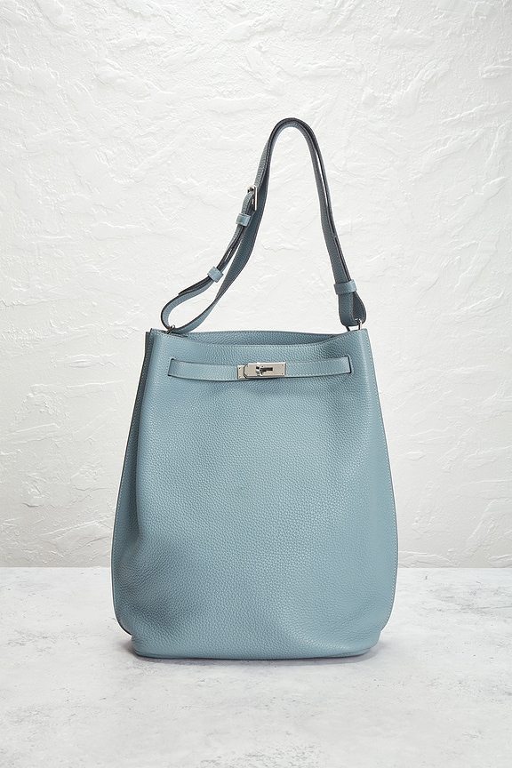 view 2 of 10 SAC PORTÉ ÉPAULE HERMES in Ciel Blue