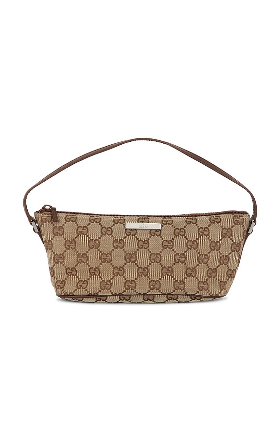 view 1 of 8 Gucci GG Boat Pochette Shoulder Bag in Beige