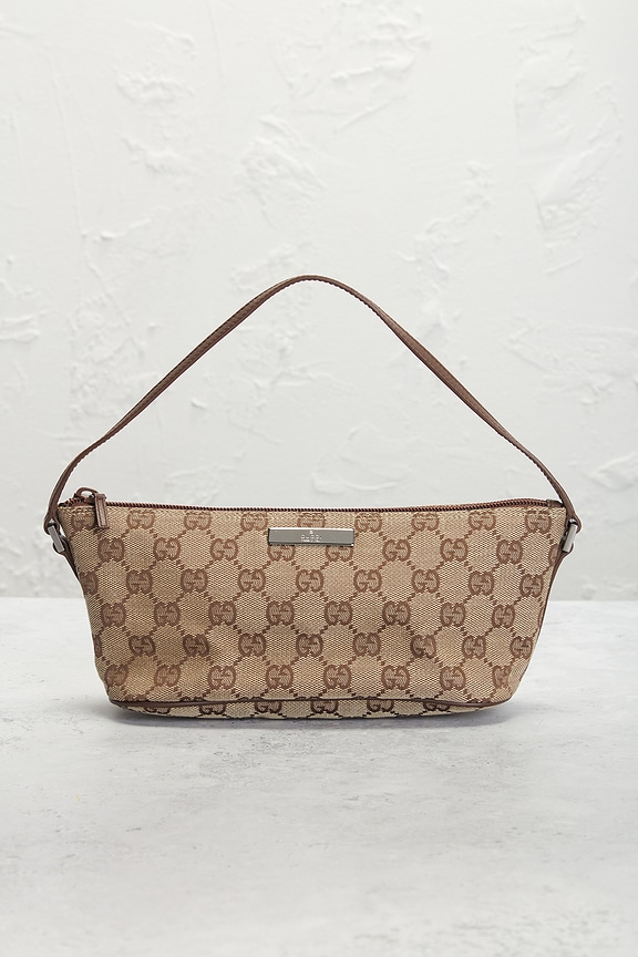 view 2 of 8 Gucci GG Boat Pochette Shoulder Bag in Beige