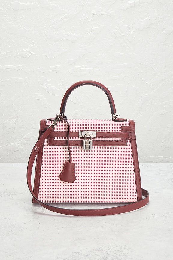 view 2 of 10 SAC À MAIN HERMES in Rouge Ash