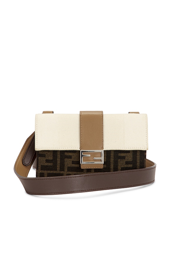 view 1 of 9 Fendi Zucca Baguette Shoulder Bag in Brown