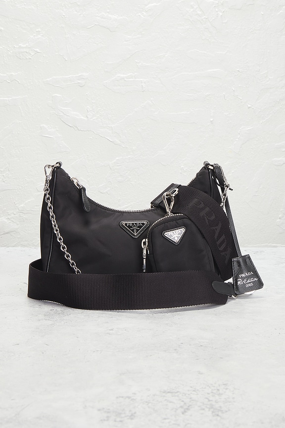 view 2 of 10 SAC PORTÉ ÉPAULE PRADA in Black