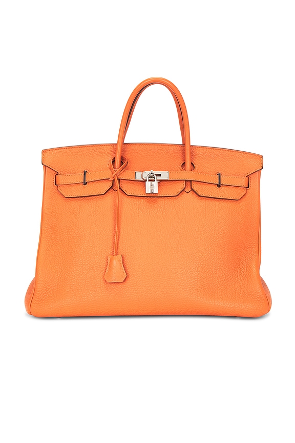 view 1 of 10 Hermes Togo Birkin 40 Handbag in Orange