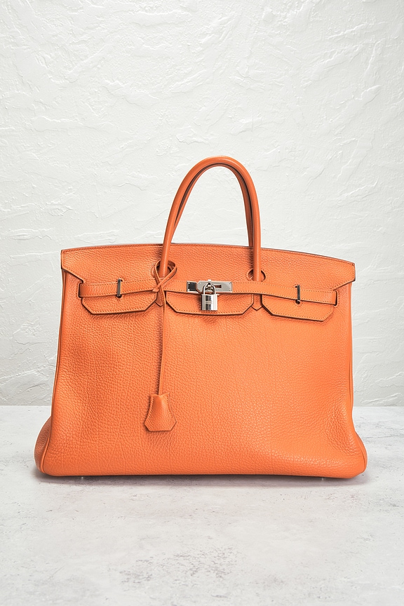 view 2 of 10 Hermes Togo Birkin 40 Handbag in Orange
