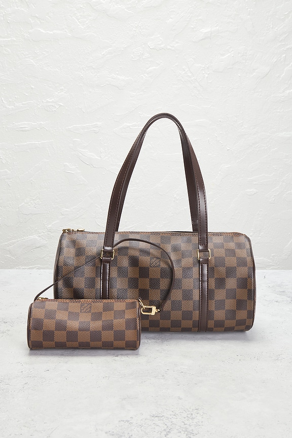 view 2 of 10 Louis Vuitton Damier Ebene Papillon 30 Handbag & Mini Set in Brown