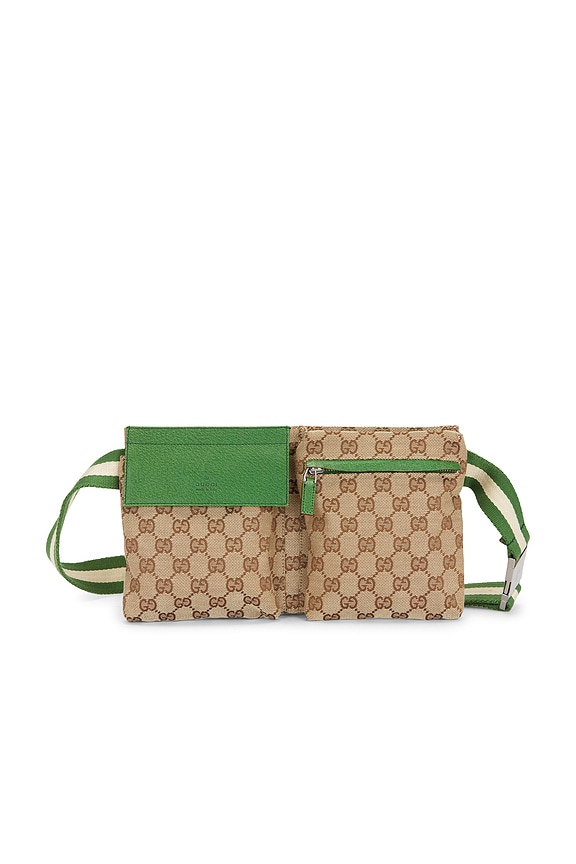 view 1 of 8 Gucci Double Pocket Belt Bag in Beige