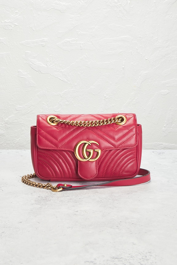 view 2 of 10 SAC À BANDOULIÈRE GUCCI in Hibiscus Red