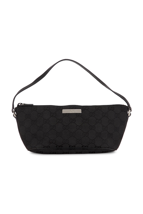 view 1 of 8 Gucci GG Boat Pochette Shoulder Bag in Black