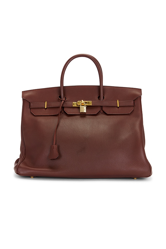view 1 of 9 SAC À MAIN HERMES in Maroon Fonce