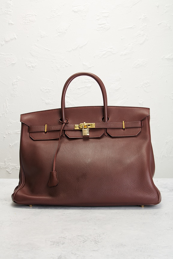 view 2 of 9 SAC À MAIN HERMES in Maroon Fonce