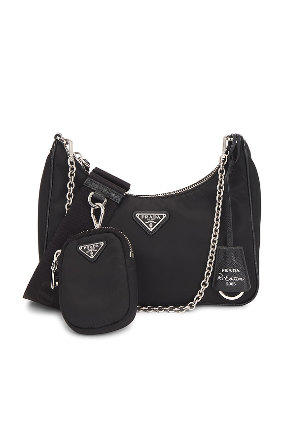 view 1 of 10 SAC PORTÉ ÉPAULE PRADA in Black