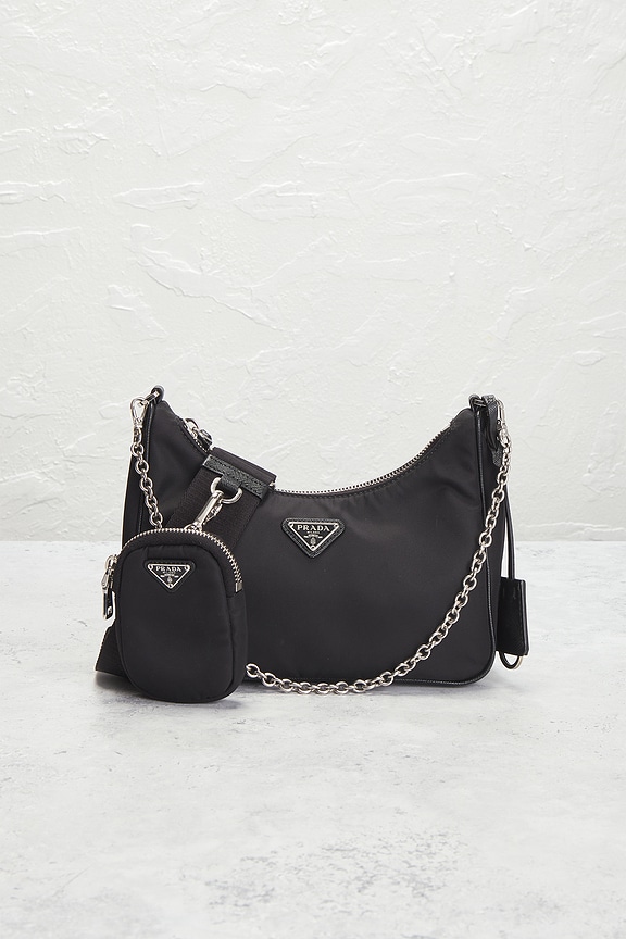 view 2 of 10 SAC PORTÉ ÉPAULE PRADA in Black