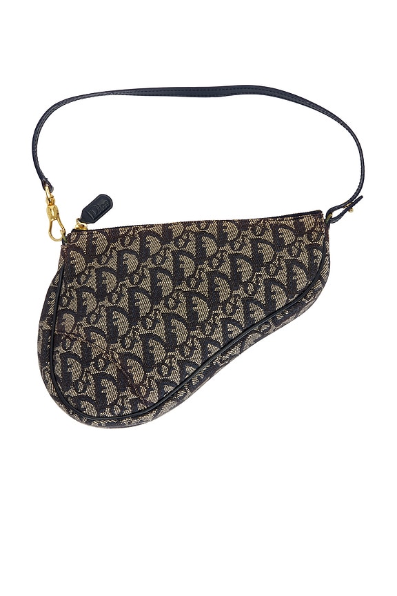 view 1 of 9 Dior Diorissimo Saddle Pochette Shoulder Bag in Blue