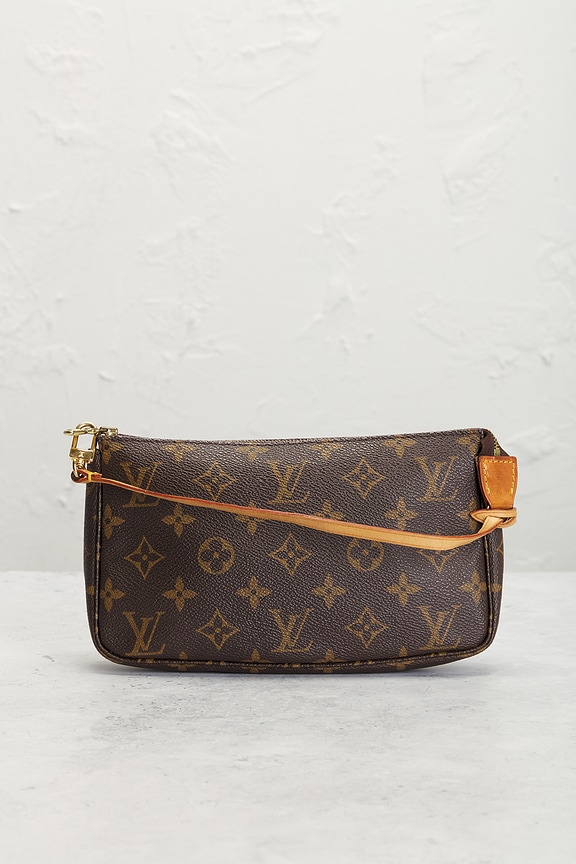 view 2 of 7 Louis Vuitton Monogram Pochette Accessoires Shoulder Bag in Brown