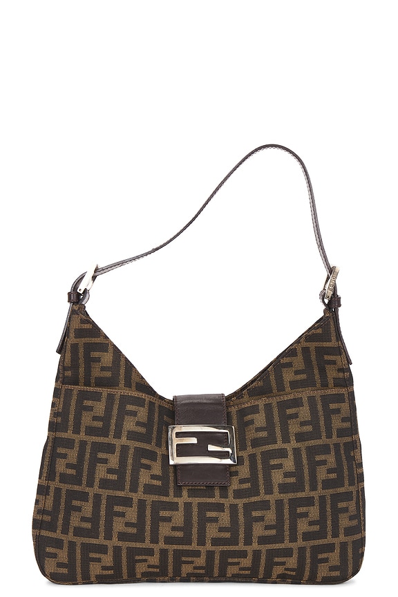 view 1 of 10 Fendi Zucca Hobo Bag in Brown
