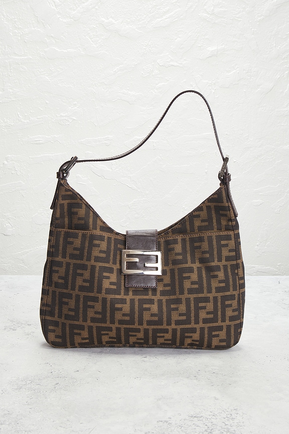 view 2 of 10 Fendi Zucca Hobo Bag in Brown