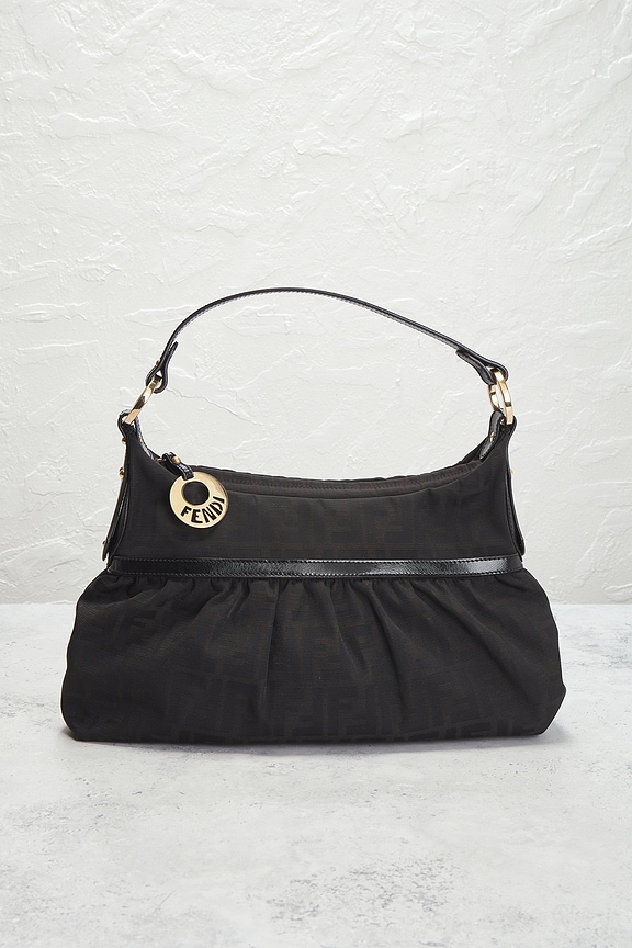 view 2 of 10 Fendi Zucca Chef Shoulder Bag in Black