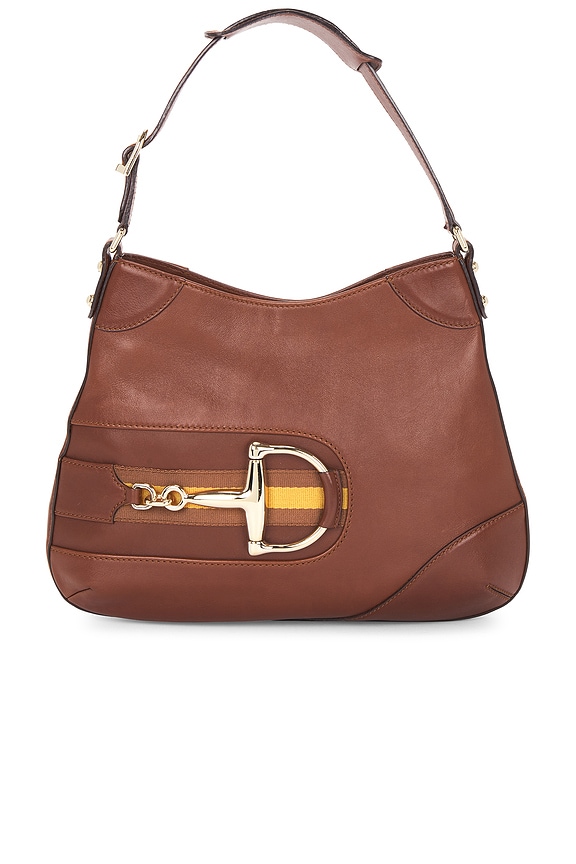 view 1 of 10 Gucci Hasler Hobo Bag in Brown