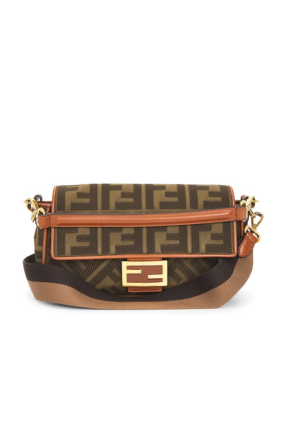 view 1 of 10 Fendi Zucca Baguette NM Shoulder Bag in Brown