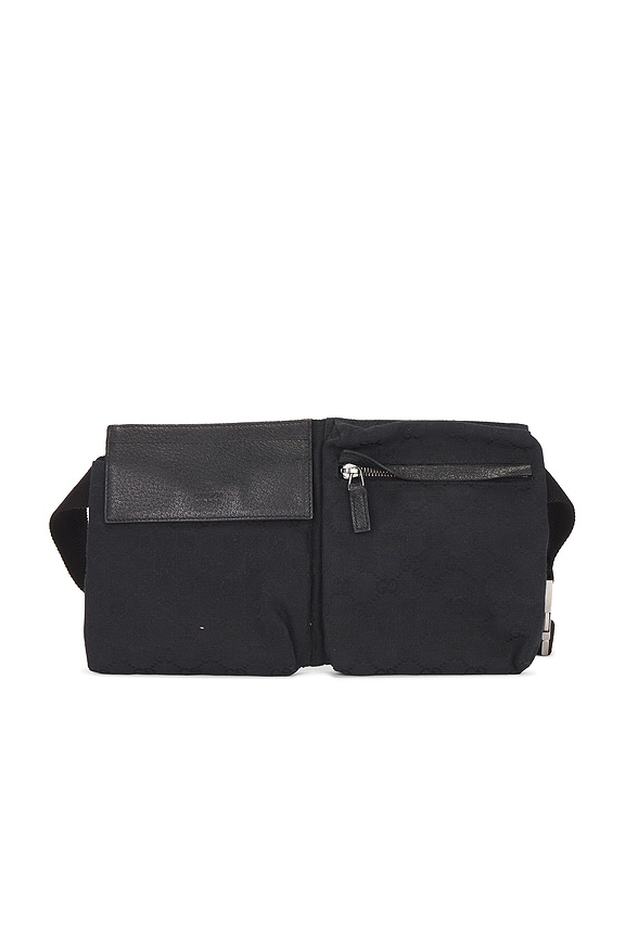 view 1 of 10 Gucci Double Pocket Belt Bag in Black