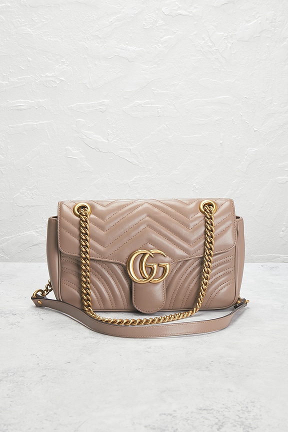 view 2 of 10 Gucci GG Marmont Shoulder Bag in Porcelain Rose
