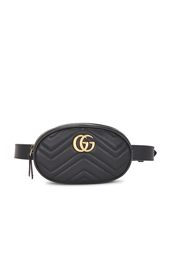 view 1 of 10 Gucci GG Marmont Belt Bag in Black
