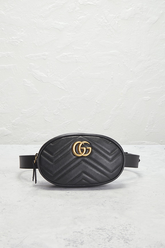 view 2 of 10 Gucci GG Marmont Belt Bag in Black