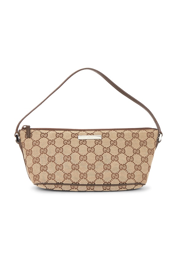 view 1 of 10 Gucci GG Boat Pochette Shoulder Bag in Brown