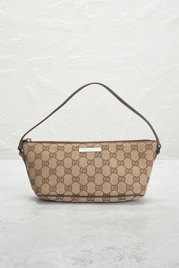 view 2 of 10 Gucci GG Boat Pochette Shoulder Bag in Brown