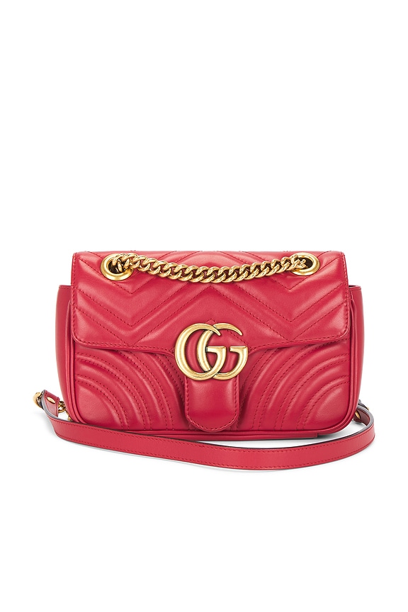view 1 of 10 BOLSO HOMBRO GUCCI in Hibiscus Red