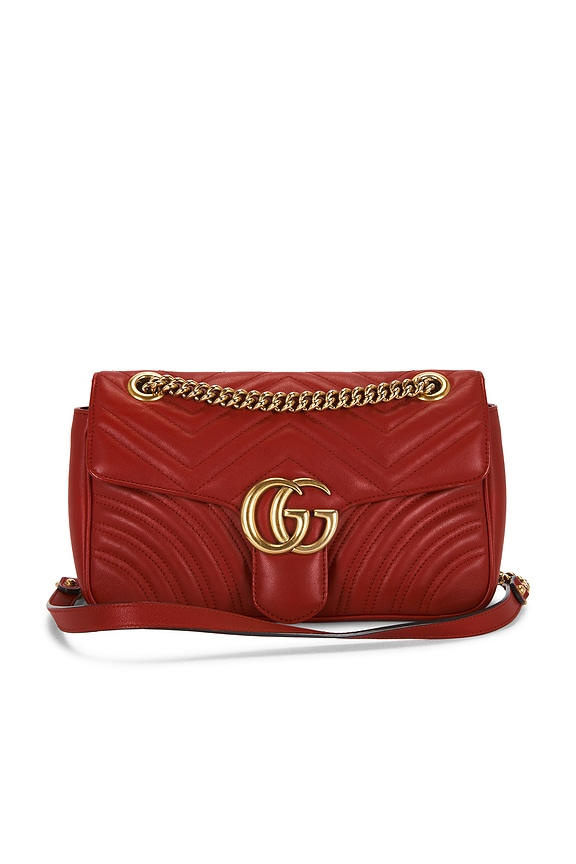 view 1 of 8 BOLSO HOMBRO GUCCI in Hibiscus Red
