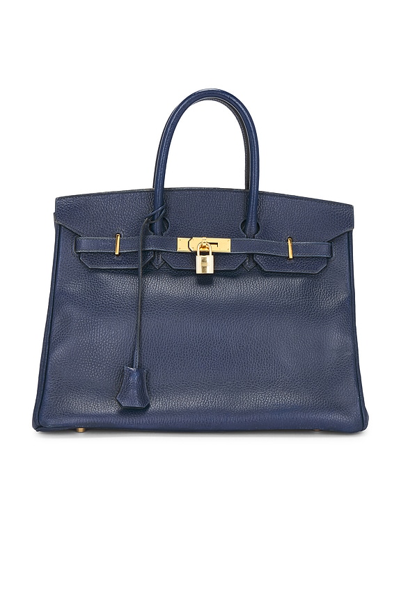 view 1 of 10 SAC À MAIN HERMES in Blue Saphir