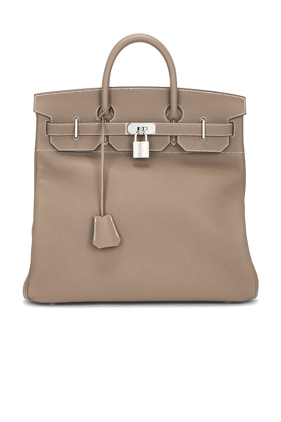 view 1 of 10 Hermes Togo Haut A Courroies Birkin 40 Handbag in Etoupe