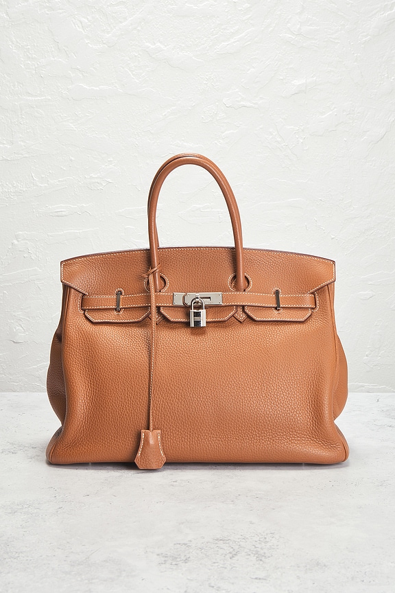 view 2 of 10 SAC À MAIN HERMES in Gold